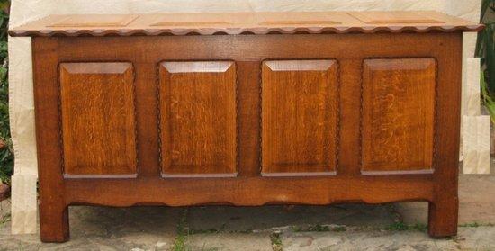 Appraisal: An oak blanket box or kist by Stanley Webb Davies