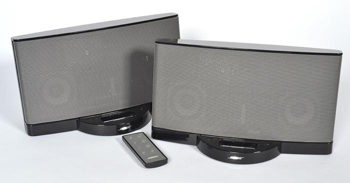 Appraisal: TWO BOSE SOUNDDOCKS TWO POWER CORDS AND ONE REMOTE CONTROL