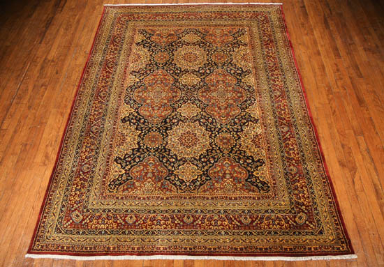 Appraisal: Lot Property of Various Owners Kashmir Tabriz Rug Contemporary Blue