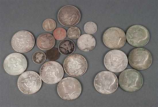 Appraisal: Assortment of United States silver coins including six Kennedy type