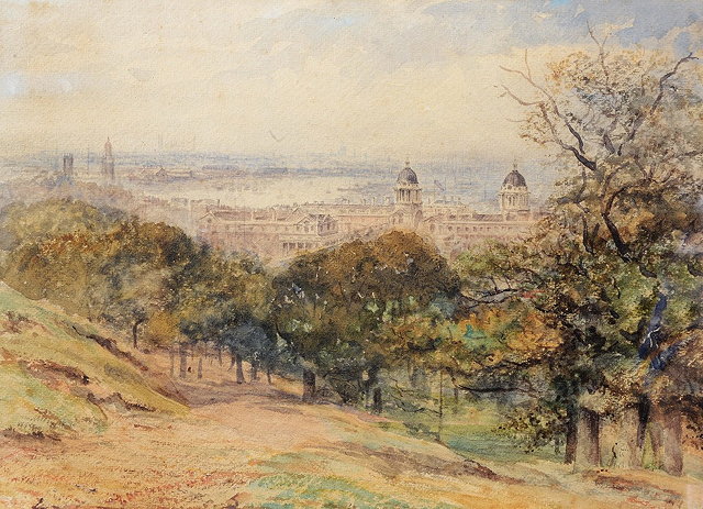 Appraisal: THOMAS WILLIAMSA view of Greenwich Park with London beyond watercolour