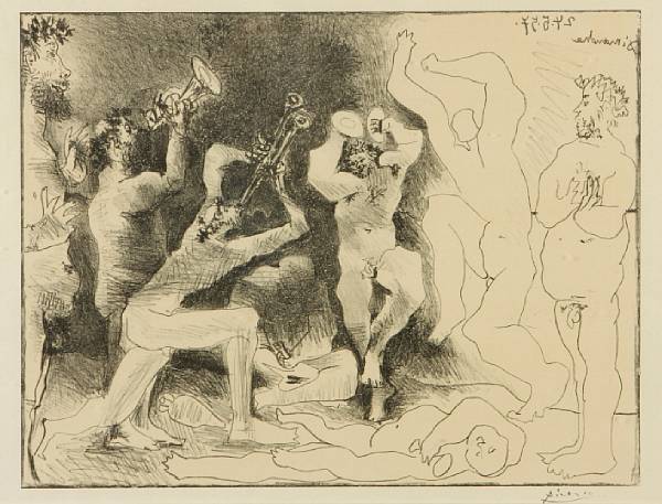 Appraisal: Pablo Picasso Spanish - La Danse des Faunes B M