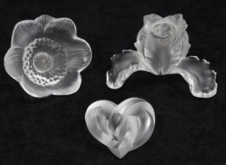 Appraisal: lot of Lalique France art glass articles lot of Lalique