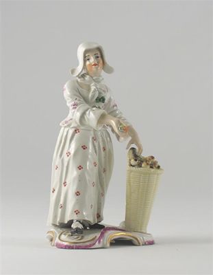 Appraisal: A Frankenthal figure of a young woman probably modelled by