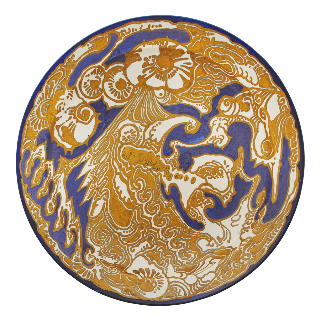 Appraisal: AFTER DESIGNS BY HENRI BREETVELT FOR GOUDA ZUID-HOLLAND LARGE EARTHENWARE