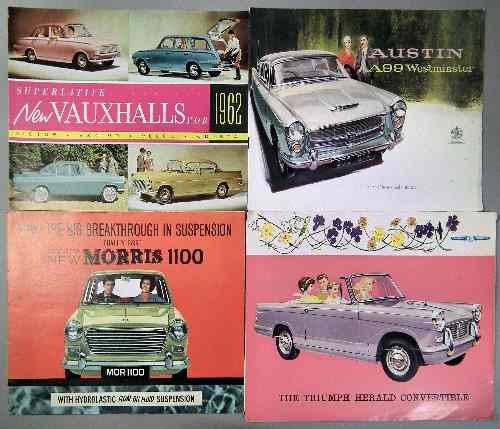 Appraisal: A quantity of s British Car brochures including brochures for