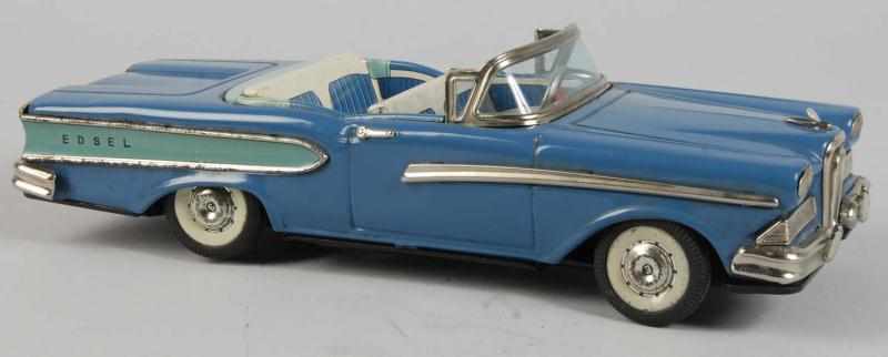 Appraisal: Tin Litho Edsel Convertible Friction Toy Description Japanese Not working