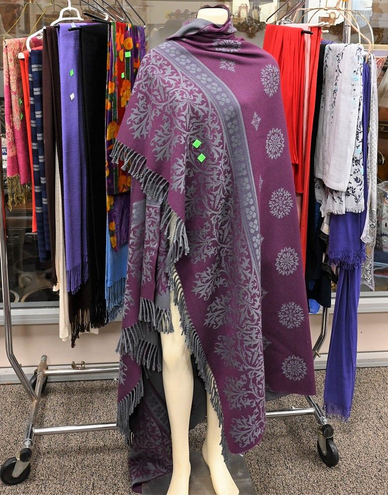 Appraisal: Large Lot of Scarves and Shawls over pieces to include