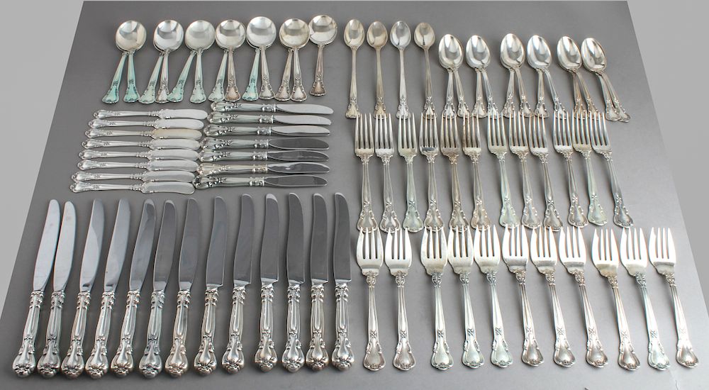 Appraisal: Gorham Sterling Silver Chantilly Flatware Set Gorham sterling silver Chantilly