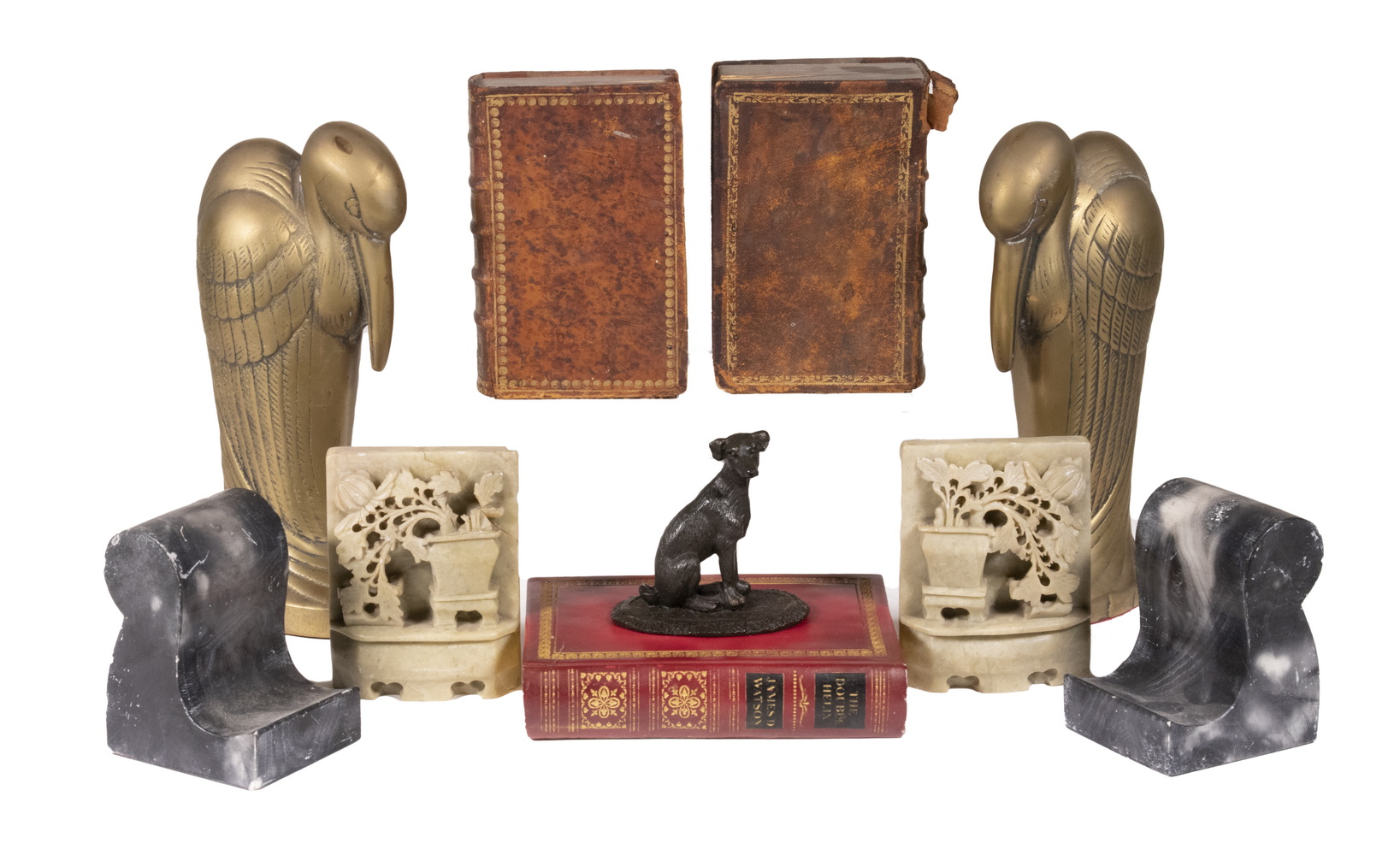 Appraisal: BOOKEND LOT Pairs of Bookends plus decorative item incl Pr