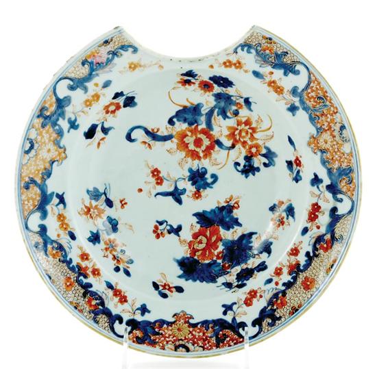 Appraisal: Chinese Export Imari barber's bowl th century flared rim with