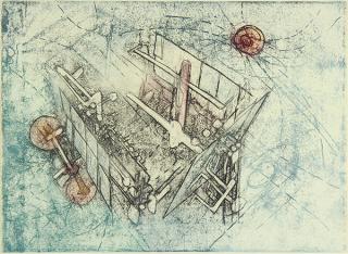 Appraisal: Print Roberto Matta Roberto Matta Chilean - Composition etching in