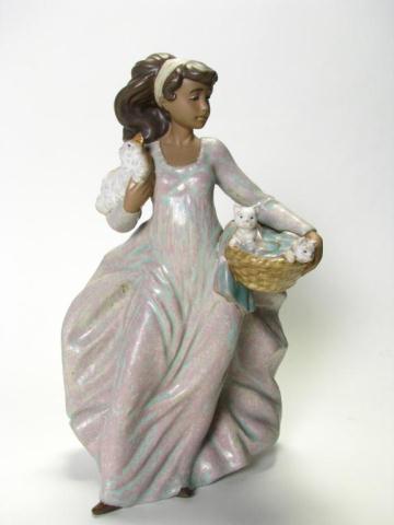 Appraisal: Lladro ''Basket of Fun'' issued retired Regino Torrijos no box