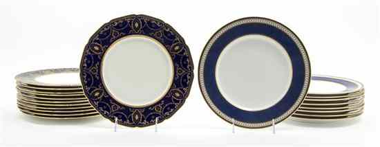 Appraisal: A Set of Twelve Royal Doulton Dinner Plates having gilt