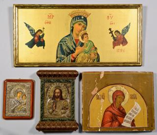 Appraisal: Grouping of Russian and Greek Icons Grouping of Russian and