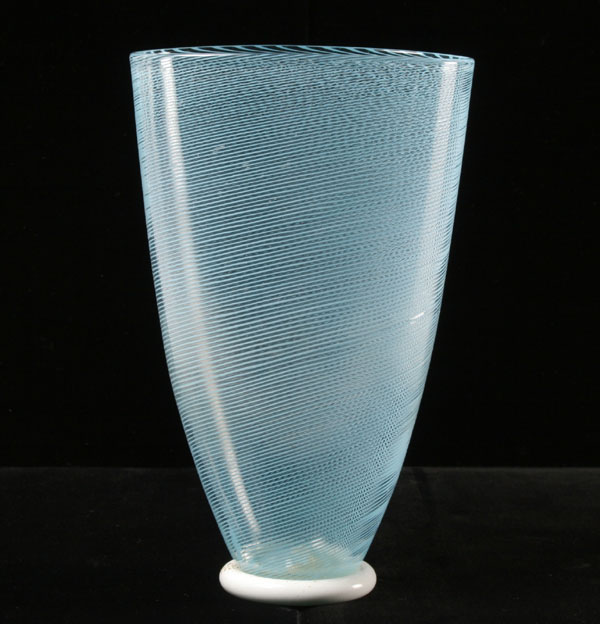 Appraisal: Aureliano Toso Filigrana vase designed by Dino Martens Composed of