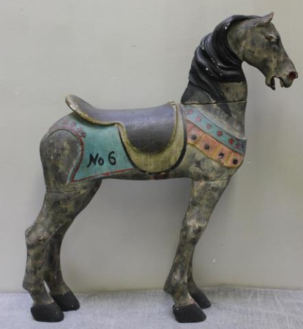 Appraisal: Antique Painted Wood Carousel Horse From a Wilton CT home