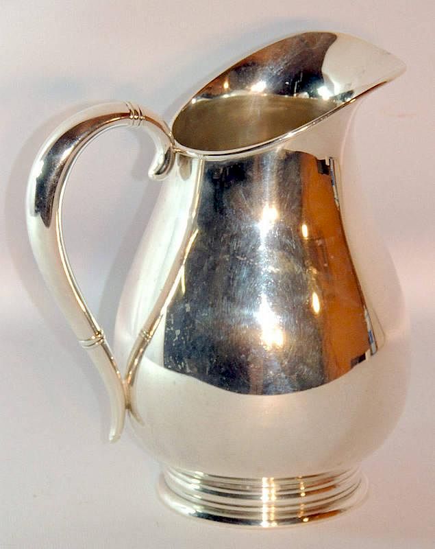 Appraisal: International Sterling Water Pitcher Royal Danish pattern - tall ozt