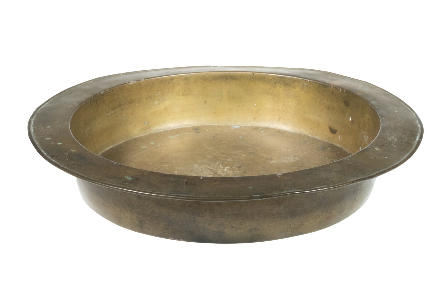 Appraisal: EARLY EUROPEAN BRONZE BASIN th c Round Basin having a