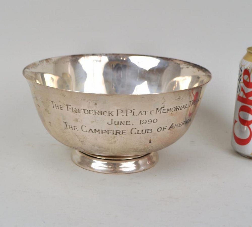 Appraisal: Reed Barton Sterling Silver Paul Revere Bowl with presentation inscription