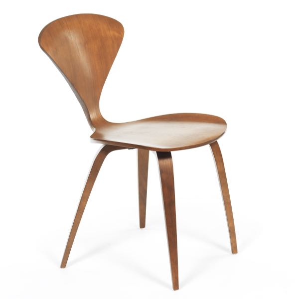 Appraisal: Cherner Bent Plywood Side Chair x x Designed in by