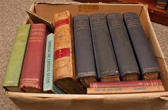 Appraisal: General Interest Small box of miscellaneous books including a four-volume