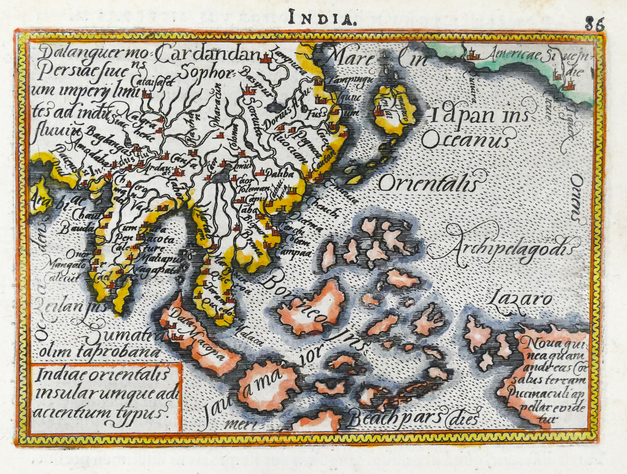 Appraisal: Abraham Ortelius 'Indiae Orientalis Insularumque Adiacientium Typus' Small map of