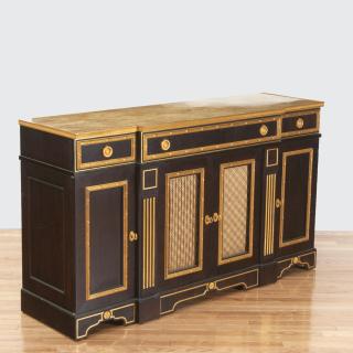 Appraisal: Maison Jansen style ormolu mounted lacquer cabinet Maison Jansen style