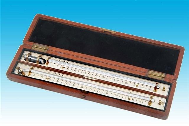 Appraisal: A PAIR OF TH CENTURY MAXIMUM AND MINIMUM THERMOMETERS unsigned