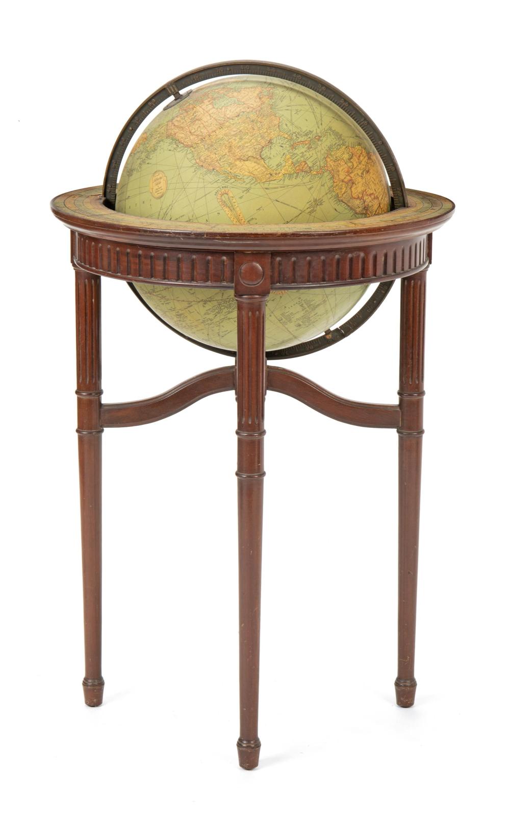 Appraisal: A Replogle standing library globe Mid- th Century With zodiac