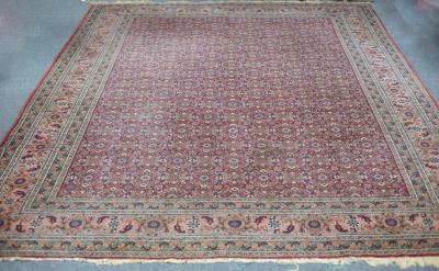 Appraisal: A Tabriz carpet North West Persia with all over Herati