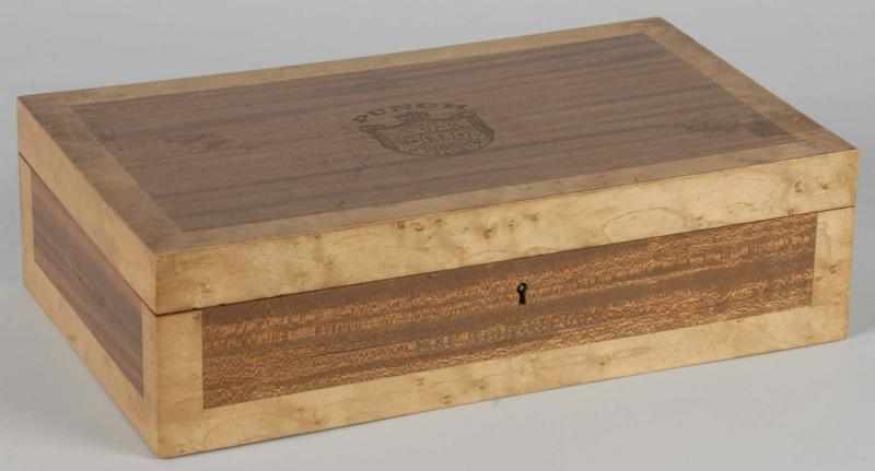 Appraisal: Punch Cuban Humidor Description s Tiger maple and curly maple