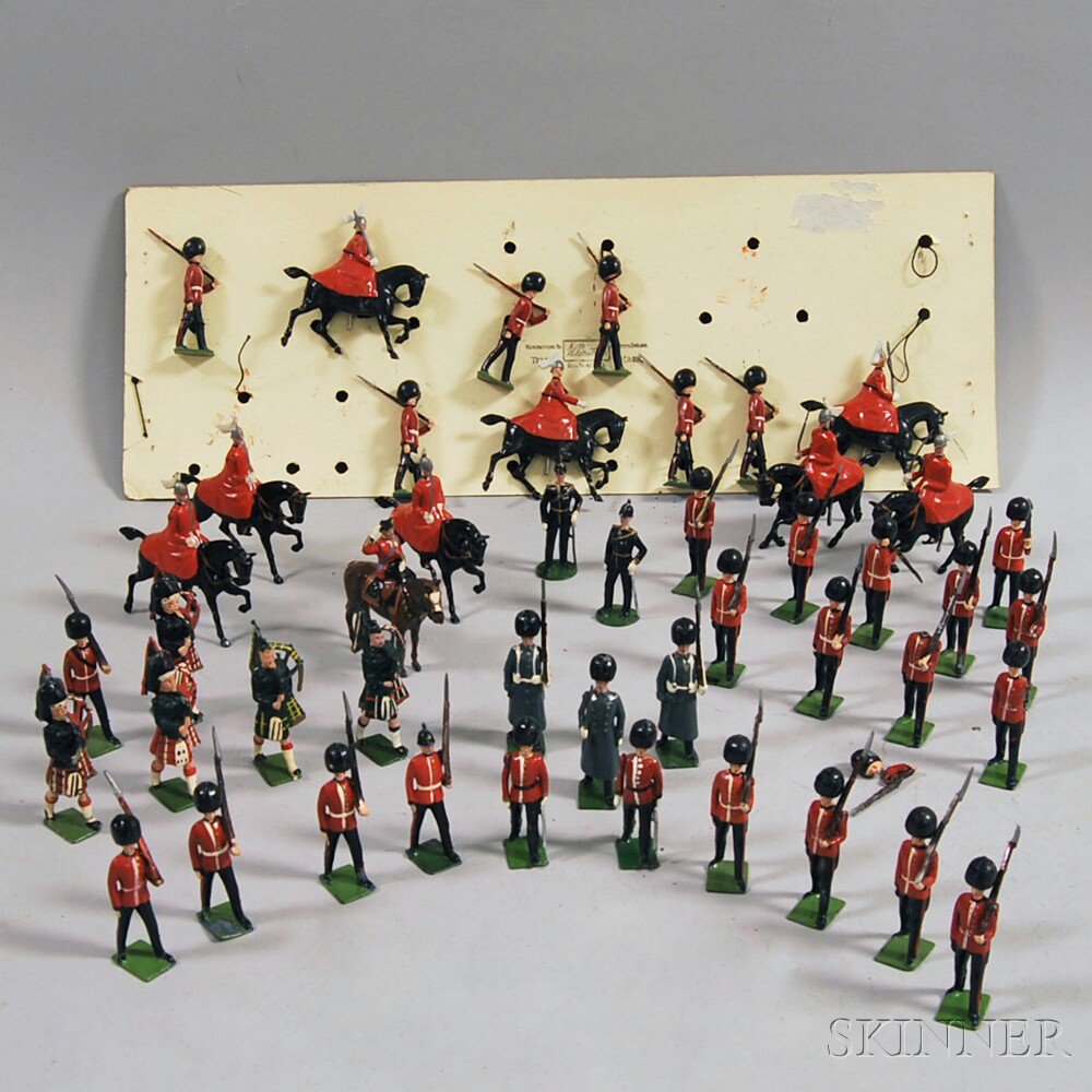 Appraisal: Forty-five Britains Ltd Painted Lead British Military Figures and the