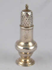 Appraisal: A Georgian silver caster Robert Peaston London wt gm