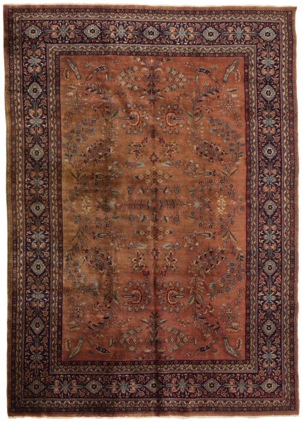 Appraisal: A Persian Sarouk Mohajeran area rug Third-quarter th Century Wool