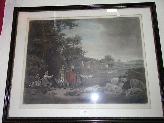 Appraisal: AFTER GEORGE MORLAND'The Warrener' and 'The Shepherd' engraved by William