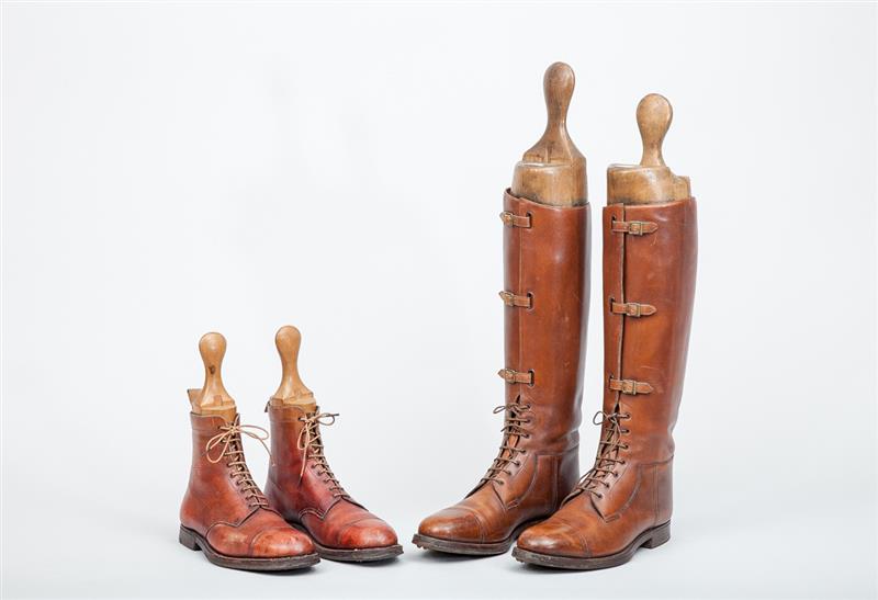 Appraisal: Pair of English Leather Boots Retailed by Slade Cheltenham and