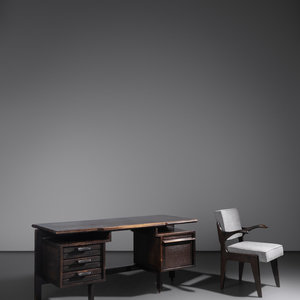 Appraisal: Robert Guillerme and Jacques Chambron - - Desk and Chair