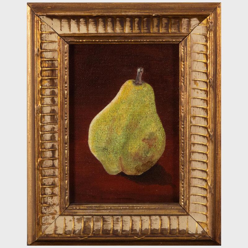 Appraisal: Midge Calahan Pear Oil on canvasboard signed 'Midge Calahan' and