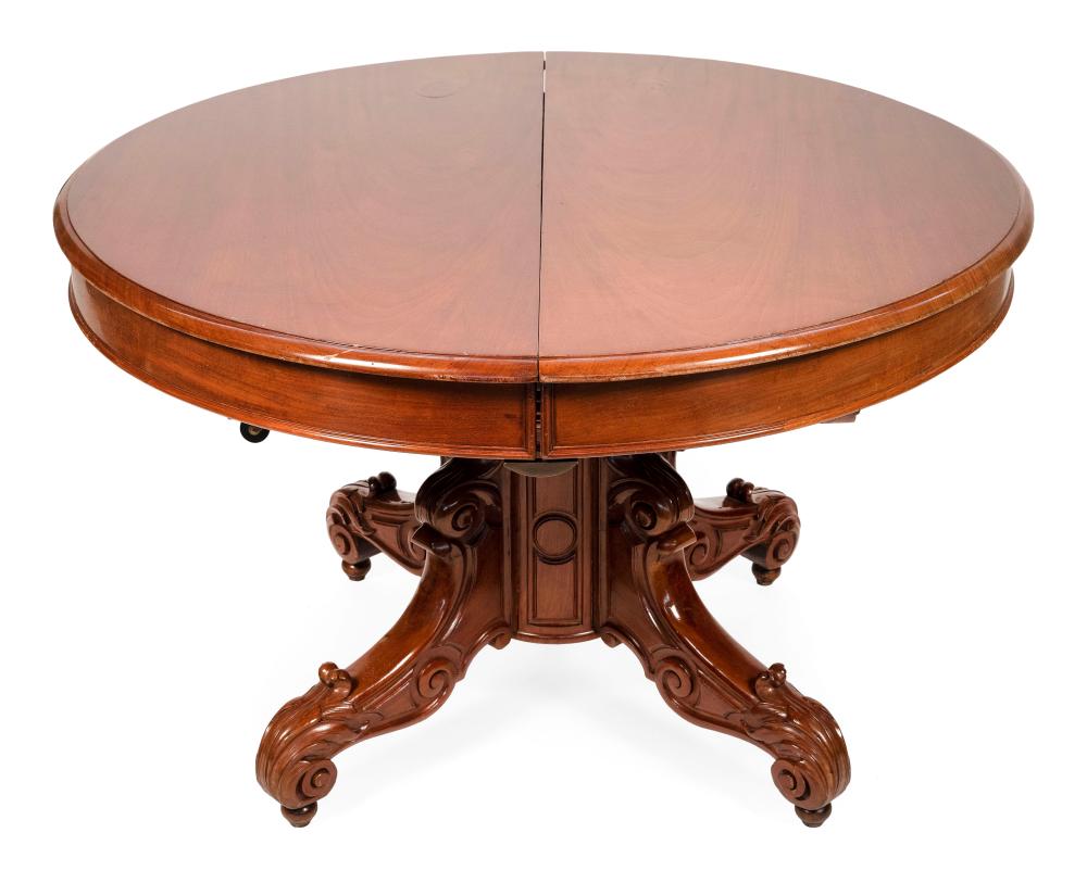 Appraisal: TRANSITIONAL BANQUET TABLE MID- TH CENTURY HEIGHT DIAMETER OF TOP