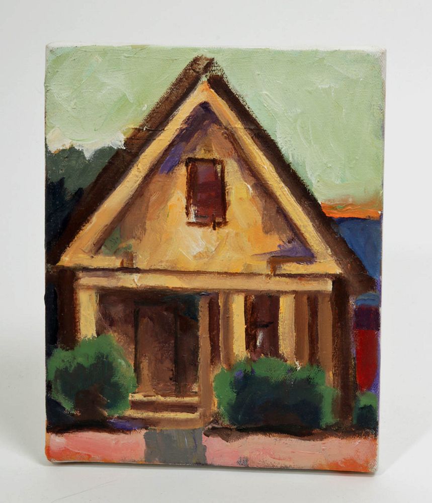 Appraisal: L Dennis Painting - House Boulder Lockwood Dennis American -