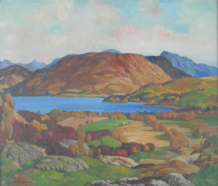 Appraisal: JAMES TORRINGTON BELL SCOTTISH - LOCH EARNHEAD Signed oil on