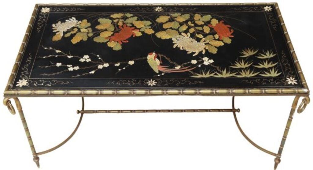 Appraisal: French Chinoiserie coffee table in the manner of Maison Bagues