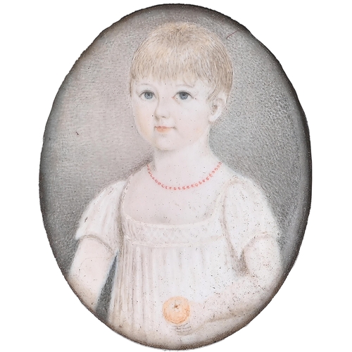 Appraisal: English School early th c - Portrait Miniature of a