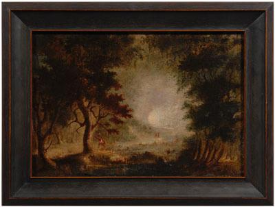 Appraisal: Robert Scott Duncanson painting Ohio - Native American Indians hunting