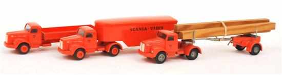 Appraisal: THREE TEKNO MODELS including Tekno - Articulated Truck Tekno -