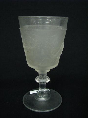 Appraisal: Westward Ho Pattern Glass - nine '' wine stems