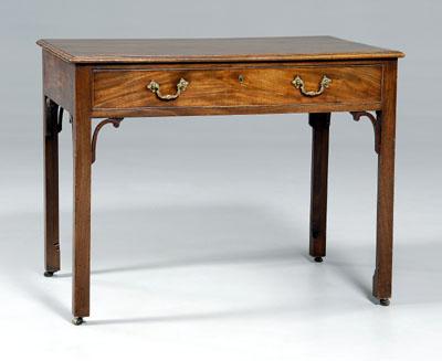 Appraisal: Chippendale mahogany writing table cedar and other secondary woods drawer