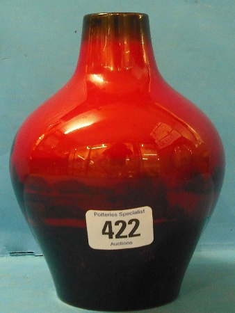 Appraisal: Royal Doulton flambe vase decorated in the Country side Scene