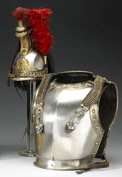 Appraisal: An assembled French nd Empire Model helmet and body armor